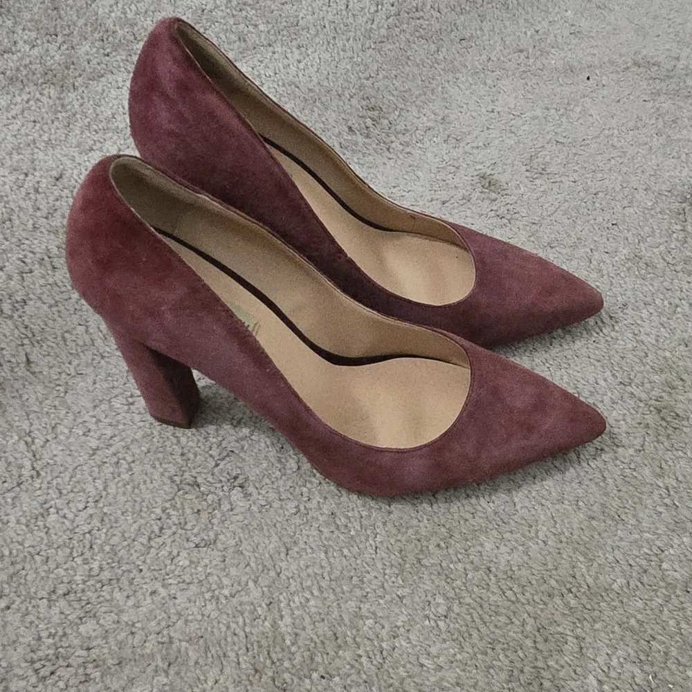 Steve Madden Primpy Brown Pointed Toe 4 Inch Block Heel Size 8.5. Preowned. - Picture 4 of 6